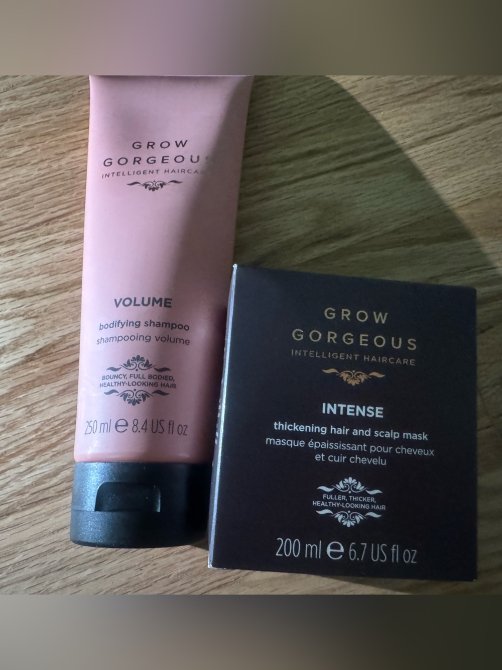 Grow Gorgeous Shampoo & Intense Hair Mask Bundle NIB